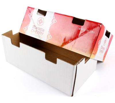 China Recyclable Apple Banana Cardboard Box Orange Grape Box Fruit Paperboard Fruit Cardboard Box Packaging Factory for sale