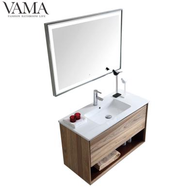 China VAMA 1000mm LED Light European Style Waterproof Bathroom Vanity Hanging Cabinets 802100 for sale