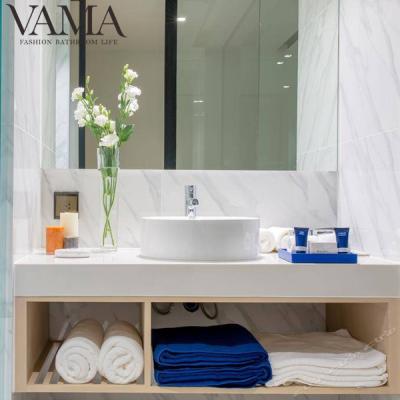 China VAMA Waterproof Modern 5 Star Hotel Furniture Caribbean Bathroom Vanity Wechat 13652923069 for sale