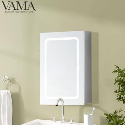 China Bright VAMA Led Mirror Luxury Design Led Background Wall Decoration Light Mirror For Bathroom 7630 for sale