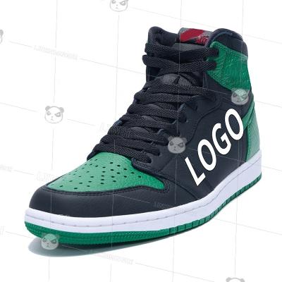 China Cushioning AF1 Air Good Quality Style Zapatillas Green Black Custom Made 1Pine Retro Sneaker Shoes Basketball Shoes jordaneliedlys for sale