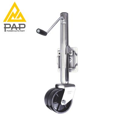 China Trailer Parts Guarantee Double-Wheel Top Handle Trailer Jack Manufacturers Direct Sales, Quality and Credit for sale