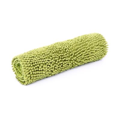 China Sustainable Microfiber Bathroom Floor Mats Set Chenille Anti Slip Bath Mat for sale