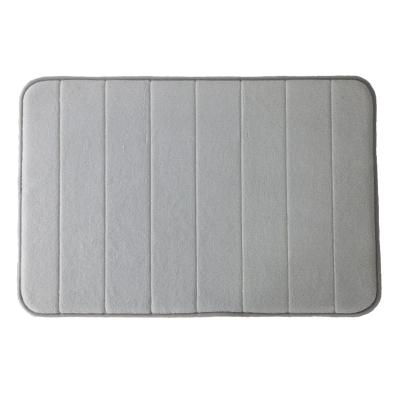 China Gray Pretty Memory Foam Bath Mats Best Sell High Class Sustainable Bath Mats Multi Size Customized Bath Mats for sale