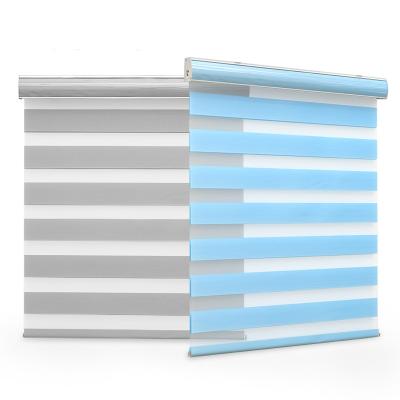 China Modern China Made Double Layer Roller Shade Window Zebra Day And Night Blind Roller Shades for sale