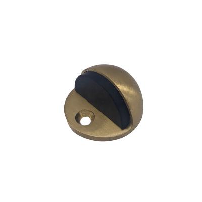 China Modern Floor Mounted Door Stopper , Brass Dome Door Stopper With Rubber for sale