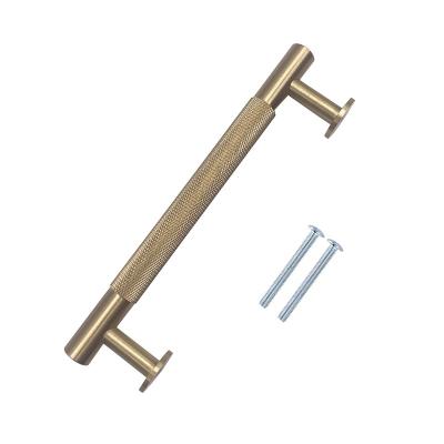 China Modern Knurled Cabinet Handle T-Bar Cabinet Pull For Kitchen Room Dresser for sale