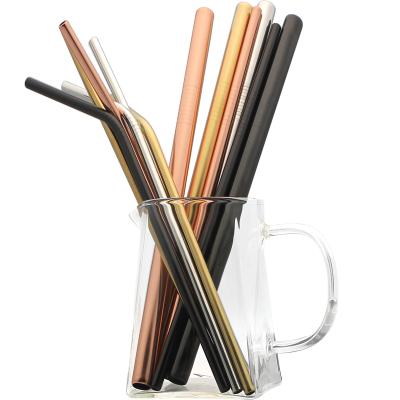 China 30% Viable OFF Barware Tool Stainless Steel Soft Edge Drinking Multicolor Silver Rose Gold Plated Metal Smoothie Gold Black Straw for sale