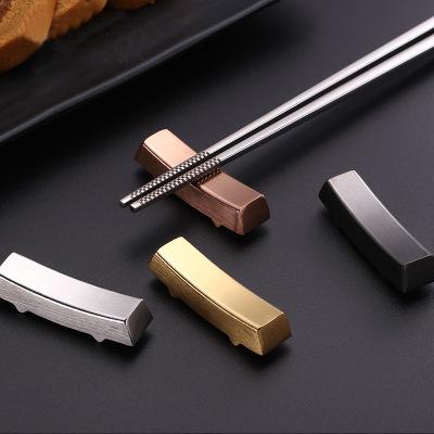 China Sustainable Korean Style Stainless Steel Chopstick And Spoon Rest Restaurant Chopstick Holder for sale