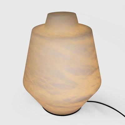 China Wholesale Modern Special Shape 6W Modern Luxury Night Nature Marble Ball Light Spanish COB Led Texture Desk Decorative Table Lamp for sale