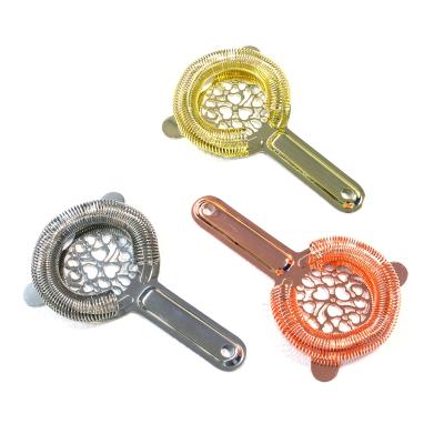 China Sustainable Bar Accessories Cocktail Strainer Stainless Steel Strainer for sale