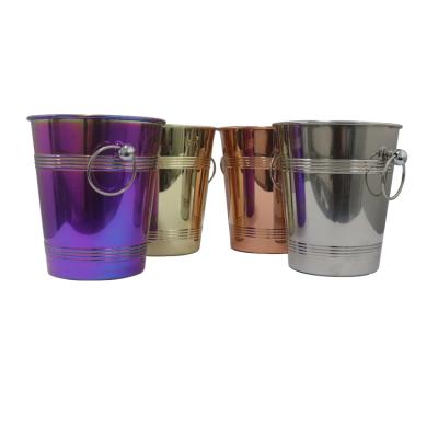 China 2L Mini Stainless Steel Ice Bucket Viable Bar Tools Ice Bucket for sale