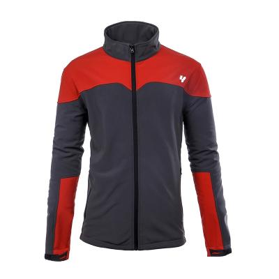 China QUICK DRY good prices softshell contrast panel unisex work with embroidery custom logo warm sports jackets for sale