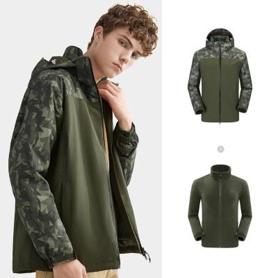 China Breathable 3 in 1 New Detachable Warm Outdoor Waterproof Padded Machining Jacket for sale