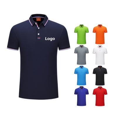 China Custom Sublimation Anti-Wrinkle Logo Knit Long Sleeves Quick Dry 100% Polyester Men's T-Shirt Simply Work Golf Polo Shir for sale