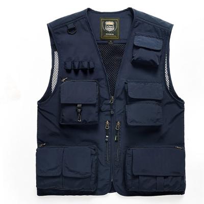 China Wholesale Chaleco De Pesca Chaleco De Pesca Vests De Anti-wrinkle Safari Photographer Cargo Fishing Utility Men's Casual Outdoor Service Vest for sale