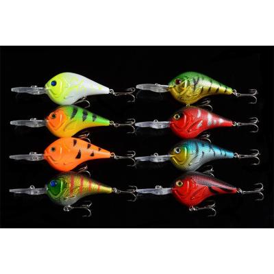 China Plastic 3D Fishing Lures CrankBait Crankbait Crank Tackle Artificial Hard Fishing Lure 9.5cm/11.2g for sale