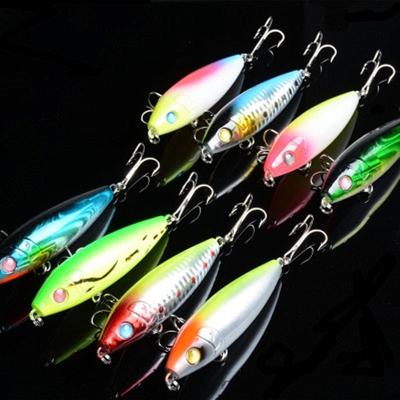 China Double hooks improve chances of success of fishing PESCA 12g/8cm factory sale direct hard plastic bait fishing pencil lure for sale