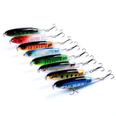 China Double Hooks Improve Chances Of Fishing Success PESCA Isca de Peche Wholesale Artificial Top Water Lure Hard Plastic Bait Artificial Bait Pencil Lure 13.3g 10cm for sale