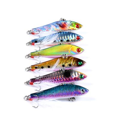 China Peche VIB Plastic Artificial Fishing Lure Wholesale Fish VIB Fishing Lure 8.8g 6.5CM Manufacture With Hooks for sale