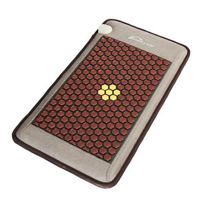 China Luxuryade LY-025 Body Heated Mat Full Body Tourmaline Pad Germanium Thermal Spine Massage Mat Far Infrared for sale