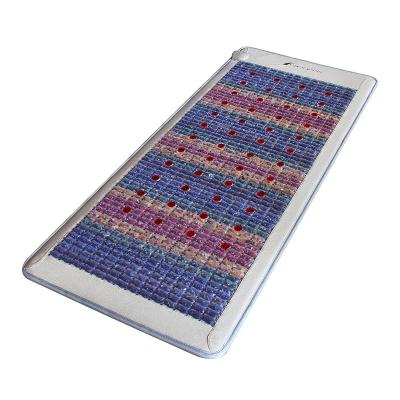 China 7-Gems Therapy Luxuryade LY-002-G24CT Crystal Infrared Negative Ion Therapy PEMF Korea Rainbow Amethyst Hot Stone Healthy Heating Mat for sale