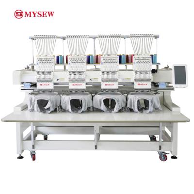 China Garment shops MYSEW MHS1204HC 4head computer lucky fabric embroidery sewing machine industrial home price e for sale