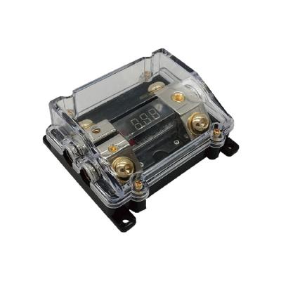 China Automotive W01 0 GA In and 2*4Ga Out ANL A Digital Display Indicator Box Fuse Holder PCB Mount For Car for sale