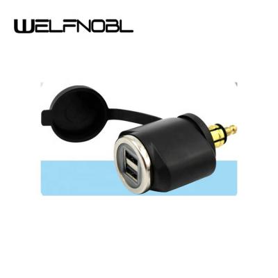 China Long Life Style and Exquisite Design New Motorcycles Parts Waterproof 2 Port USB Socket with Cover Factory for sale