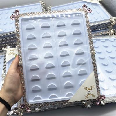 China Handmade Large Eyelash Tray Eyelash Box Packaging Custom Silk Eyelash Book for sale