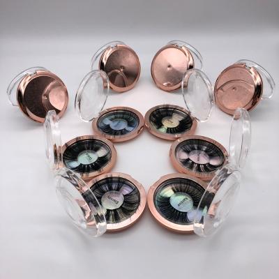 China Long Dramatic 3D Thick Mink Eyelash 5D 25mm Long Mink Lashes Handmade Thick False Eyelash With Tray No Box Makeup 5D Custom Series PRI for sale