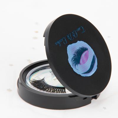 China 25-30 Times 15mm False Eyelashes False Eyelashes 100% Magnetic Magnetic Mink Lashes Box Custom Seller for sale