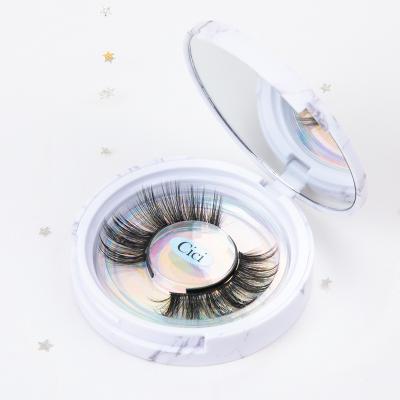 China 25-30 Times 3D 15MM Mink Lashes Magnetic Vendor Customized Boxes Private Label Magnetic Lashes for sale