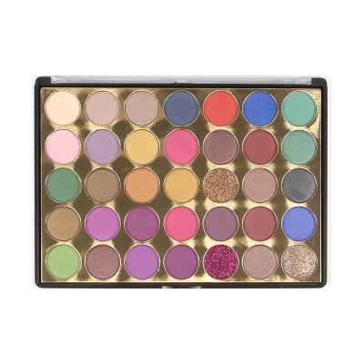 China Custom Fashion 35 Colors Waterproof High Chroma Eyeshadow Palette Make Up Palettes Eyeshadow Cosmetici for sale