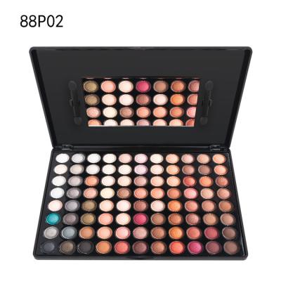 China Waterproof High Quality Rainbow 88 Colors Multi Colored Shimmer Fashional Private Label Makeup Eyeshadow Palette for sale