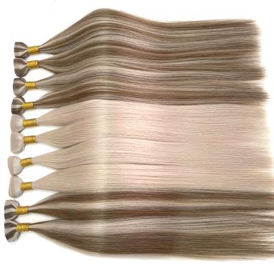 China Pure Virgin Hair Factory Sell Mini Tape In Hair Colored Extension Bayalage 12