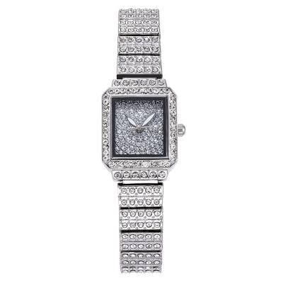 China Non-specific loans to boat fashion women watch alloy stainless steel watch bands Diamond Square Watch for sale