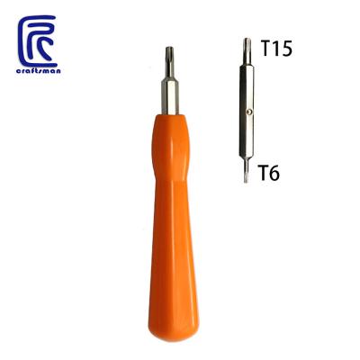 China Durable Durable Exchangeable Ring Screwdriver Tools Kit S2 T6 TR15 Steel for Ring Doorbell Battery Replacement for sale