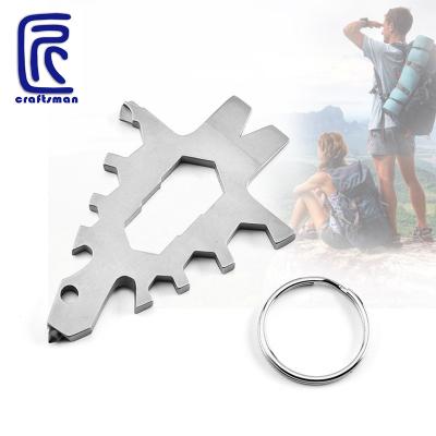 China Multifunctional 16 in 1 Camping Hiking Multi-Tool Card Combination Compact EDC Outdoor Tools for sale