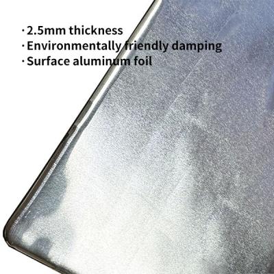 China 2.5 mm Schwingungs- und Geräuschreduzierungspad / mit glänzender Aluminiumoberfläche / Anti-Vibration Mat zu verkaufen