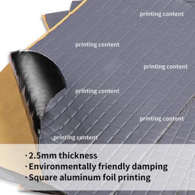 China 2.5mm Fahrzeug umweltfreundliche Schwingungsdämpfung / Auto Schallschutzmatte zu verkaufen