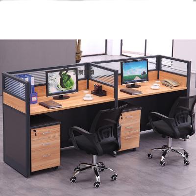 China Office Furniture Customized Expandable Office 2-8 Person Compartment Privacy Screen Desk Workstation With Partition for sale