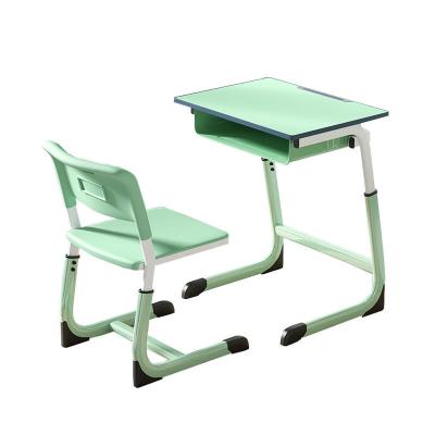 China Contemporary Colorful Modern Student Chairs School Adjustable Desks And Chairs Sets High School for sale