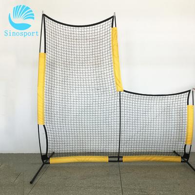 China Eco-Friendly Outdoor Easy Installation L Screen Protector Softball Baseball Practice Training Throwing Goal Aim Net Baseball Accessories for sale