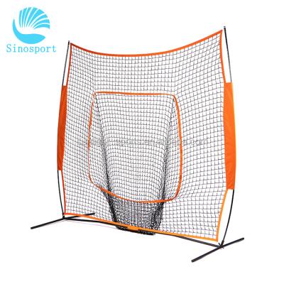 China Portable Training And Easily Setup Convenient Baseball Hitting Net Safety 7' X 7' X 7' X8 Outdoor Baseball Net Or As Requested for sale