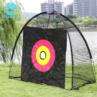 China Eco-Friendly Portable Golf Hitting Indoor Golf Net Outdoor Practice Net Golf Swing Training Aid Driving Cage Hit Net for sale