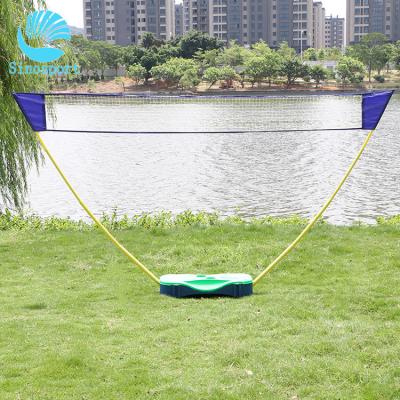 China Eco-Friendly High Quality Factory Direct Movable Portable Badminton Net Post For Outdoor Ball Sport Teamate Net Practice for sale