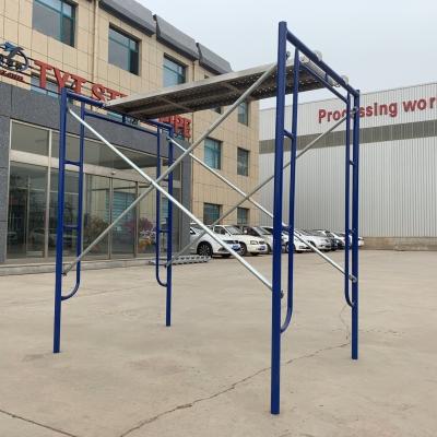 China Modern Manufacturer Main Frame And Walkway Plank Set Factory Steel Frame Scaffolding for sale