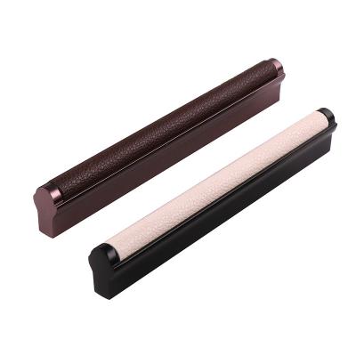 China Contemporary High Quality Durable Fancy Leather Bedroom Furniture Drawer Tatami Tatami Wardrobe Door Handle Custom Cabinet Handle for sale