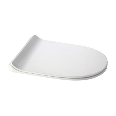 China Slow-End Toilet Seats WC Soft Narrow Ceramic Toilet Seat Cover With Slow Down Seat Ring for sale